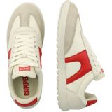 Camper - Pelotas Fiesta - Sneakers - Wit/Rood - Textiel/Kalfsleer