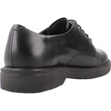 Veterschoenen - Zwart - Leer - Casual - Plat