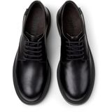 Nette Schoenen - Effen - Leer - Snoersluiting - Platte Hak