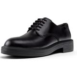 Nette Schoenen - Effen - Leer - Snoersluiting - Platte Hak