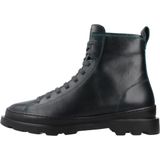 Veterlaarsjes - Brutus - Effen - Leer - Blokhak - Middelhoge Hak