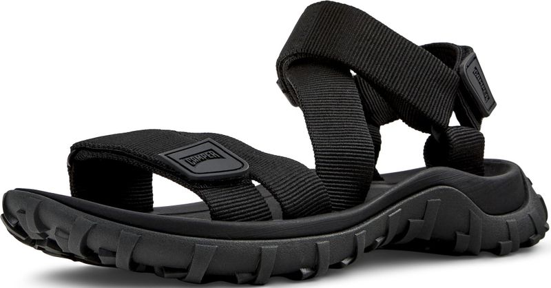 Camper - Platte Sandalen - Zwart - Polyester
