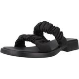 Muiltjes - Dana - Effen - Textiel - Open Toe - Platte Hak