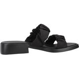 Muiltjes - Dana - Effen - Textiel - Open Toe - Platte Hak