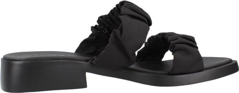 Muiltjes - Dana - Effen - Textiel - Open Toe - Platte Hak