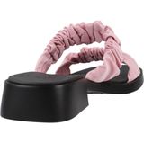 Muiltjes 'Dana' - Effen - Textiel - Open Toe - Platte Hak