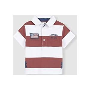 Gocco Vlag, poloshirt, uniseks, baby, oudroze, donker, 18 Maanden