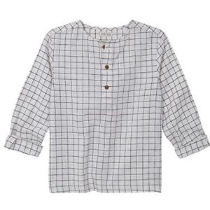 Gocco Rustiek hemd voor kinderen, Gebroken wit, 7-8 jaar