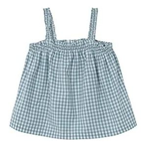 Gocco pyjama vichy and smock spel meisje, Turkoois, 5-6 Jaren