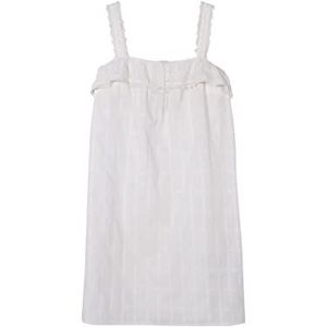 Gocco Camison geborduurde strepen voor dames, Gebroken wit, M-L