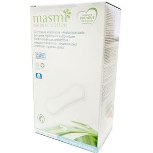 masmi - Anatomisch Maandverband Nacht - 16 Stuks - Biologisch Katoen