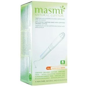 masmi - Bio Tampons - Superplus - Hypoallergeen - 100% Biologisch Katoen
