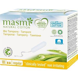 Masmi - Tampons - Normaal - Milieuvriendelijk Katoen - 18 Stuks