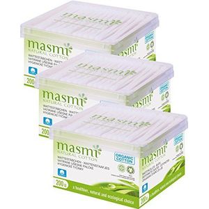 masmi Bio Wattenstaafjes - 200 Stuks