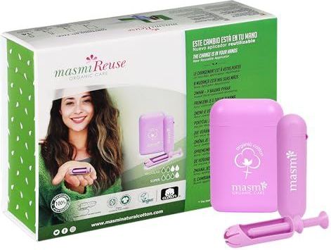 masmi - Re-Use Applicator & Tampons Set - Regular + Super - Herbruikbare Applicator