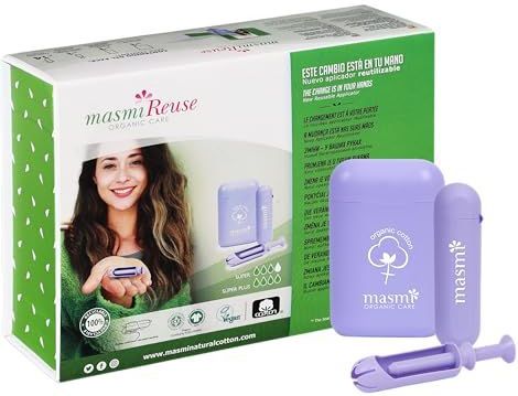 masmi - Re-Use Applicator & Tampons Set - Super + Super Plus - Duurzaam en Hypoallergeen