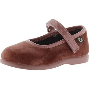 Victoria Alba Velvet Mary Janes & Strap & Matching Sole 102752 for Girls NUDE 26