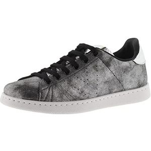 Victoria Tenis Brillo & Metal Craquelado, damessneaker, antraciet, 36 EU