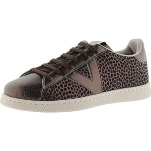 Victoria Tenis Animal Print & Metaal, damessneakers brons, 37 EU