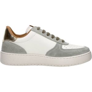 victoria Women 1258222-WOMEN Low-Top VICTORIA LEATHER EFFECT LOW TENNIS MADRID & SPLIT LEATHER PIECES KAKI 39