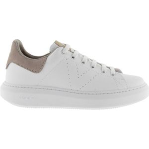 victoria Women 1263101-WOMEN Low-Top VICTORIA LEATHER EFFECT LOW TENNIS MILAN & SPLIT LEATHER BACK & STAMPED LOGO NUDE 38