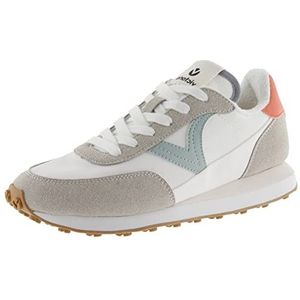 Victoria Astro Nylon Lage Sneakers & Contrast Onderdelen & Gekartelde Zool 1138100 voor Dames, Lichtblauw