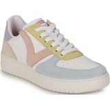 Victoria - Dames - Sneakers - Wit - Pastelkleuren - Leder