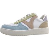 Victoria - Dames - Sneakers - Wit - Pastelkleuren - Leder