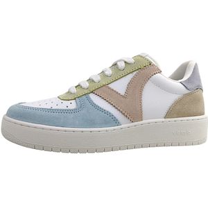 Victoria - Dames - Sneakers - Wit - Pastelkleuren - Leder