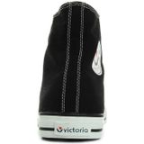 Victoria Tribu Unisex Canvas Mid Boot & Rubber Toe 106500 for Kids NEGRO 22