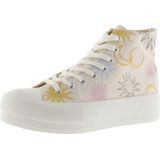 Victoria - Tribu Boots - High-top Sneakers - Nude - Canvas - Retro Logo