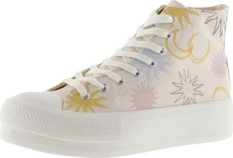 Victoria - Tribu Boots - High-top Sneakers - Nude - Canvas - Retro Logo