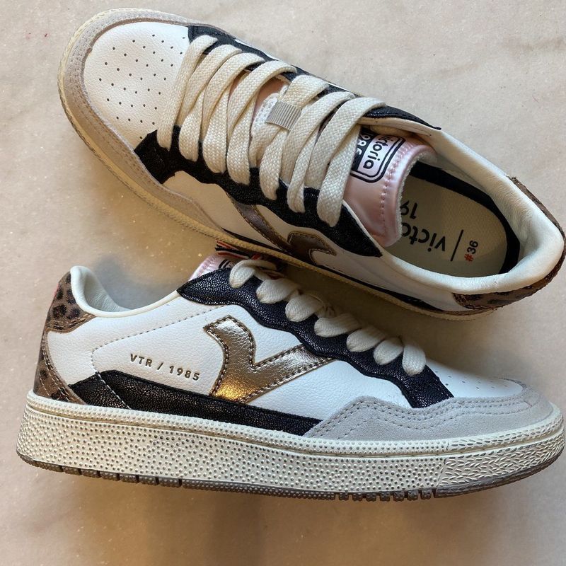 Victoria - Smash - Sneakers - Animal Print - Leer - Dames