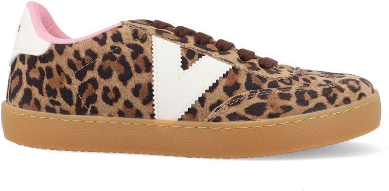 Sneakers - BERLÍN - Dierenprint - Leer/Suède - Platte Hak