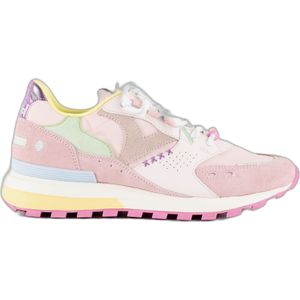 Victoria - Luna Sneakers - Wit - Nylon en Serraje - Veelkleurig Design