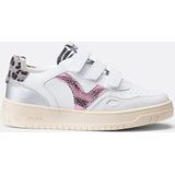 Victoria - Seul Velcro - Sneakers - Wit/blauw - Dames