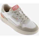 C80 Casual-Patch Sportschoenen - Wit - Rundleer - Retro-Trainers