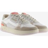 C80 Casual-Patch Sportschoenen - Wit - Rundleer - Retro-Trainers