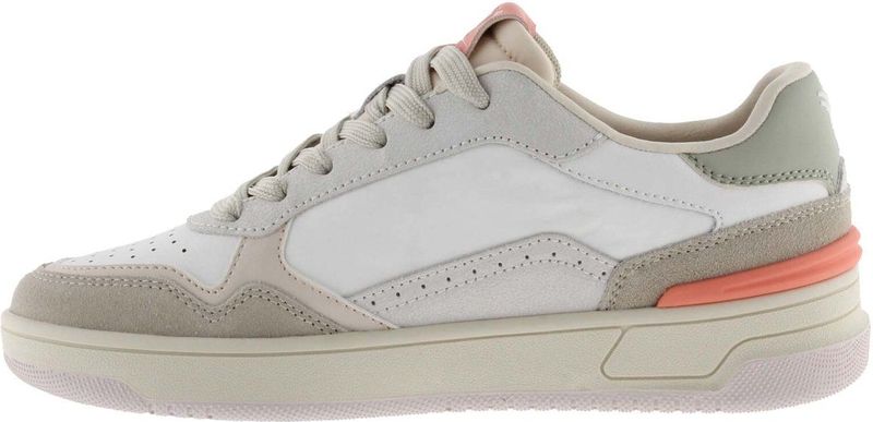 C80 Casual-Patch Sportschoenen - Wit - Rundleer - Retro-Trainers