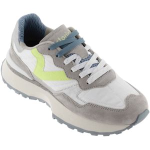 Victoria Rush Sneakers - Zomerpastel - Streetwear - Wit - Nylon en Suède