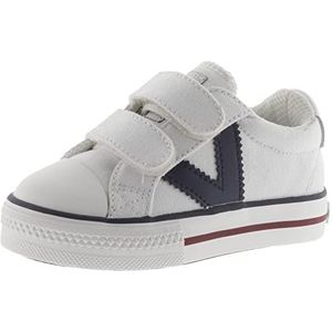 Victoria - Sneaker - Witte - Canvas - Velcro - Bumperneus