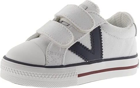 Victoria - Sneaker - Witte - Canvas - Velcro - Bumperneus