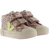 VICTORIA - Hoge Schoenen - Beige - Dierenmotief - Klittenbandsluitingen