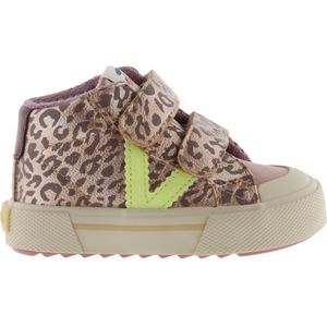 VICTORIA - Hoge Schoenen - Beige - Dierenmotief - Klittenbandsluitingen