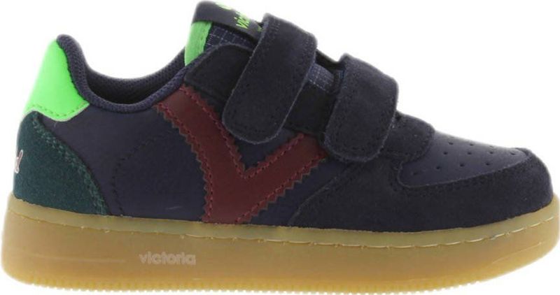 Victoria - Sneaker - Leer - Plat Ontwerp - Klittenbandsluiting