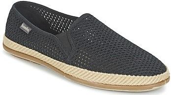 Bamba By Victoria - COPETE ELASTICO REJILLA TRENZA - Sandalen - Zwart - Natuurlijk Textiel