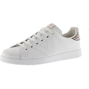 victoria Women 1125104-WOMEN Low-Top VICTORIA LEATHER LOW TENNIS & GLITTER BACK & STAMPED LOGO ROSA 37