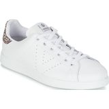 victoria Women 1125104-WOMEN Low-Top VICTORIA LEATHER LOW TENNIS & GLITTER BACK & STAMPED LOGO ROSA 38