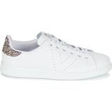 victoria Women 1125104-WOMEN Low-Top VICTORIA LEATHER LOW TENNIS & GLITTER BACK & STAMPED LOGO ROSA 38