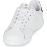 victoria Women 1125104-WOMEN Low-Top VICTORIA LEATHER LOW TENNIS & GLITTER BACK & STAMPED LOGO ROSA 38